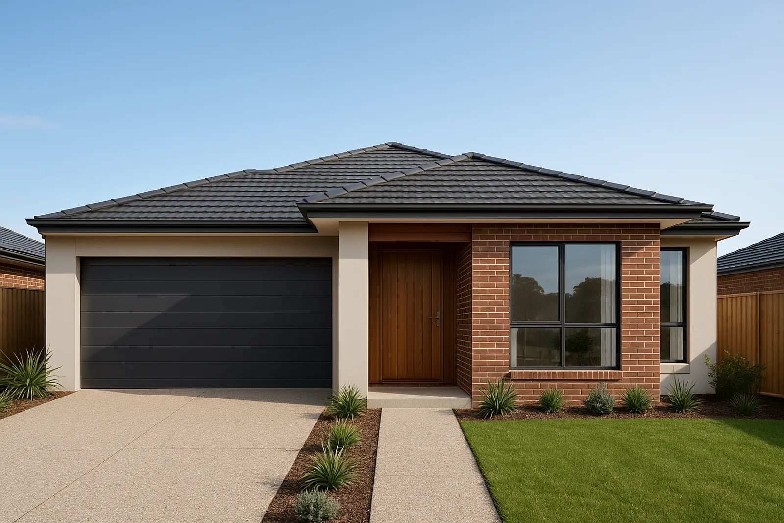 Custom brick and render family home with landscaped garden, Kilburn